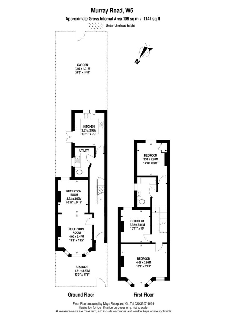 Floorplan for Murray Road, Ealing, London, W5 4DB