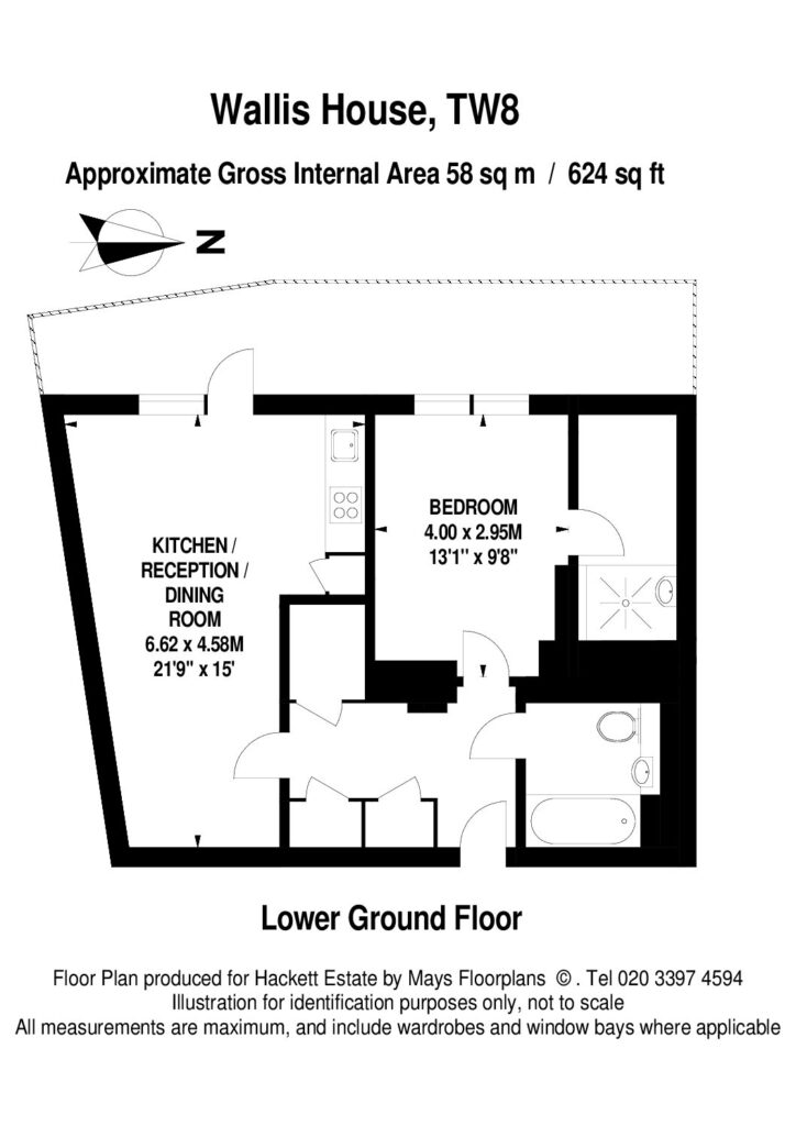 Floorplan for Wallis House, Great West Road, Brentford, TW8 0HD